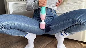 Stepmom Squirts Cum In Tight Wet Leggings