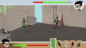 Bumblebee has some fun in the bathroom during 18 titans part 24 😊