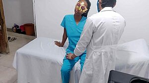 The nurse gets tempted, and the doctor seduces her, exploring her body.