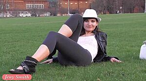 Jeny Smith Shows Off In See-Through Yoga Pants