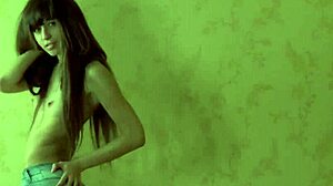 hot girlfriend in jeans teasing her friend