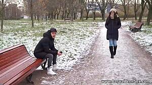 Casual teen hookup with bell knocks leading to multiple orgasms