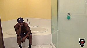 Does Rome major nail curvy redhead Amerie's wet pussy during the shower with big black cock?