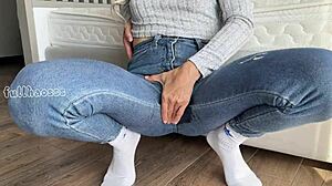 Stepmom Squirts Cum In Tight Wet Leggings