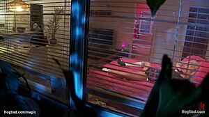 student bound and rough banged by big cock