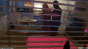 student bound and rough banged by big cock