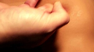 Close-Up Practice Picking A Cute Hairless Woman's Pussy