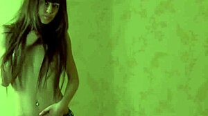 hot girlfriend in jeans teasing her friend