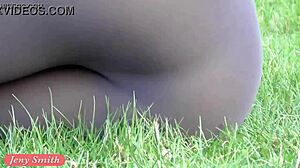 Jeny Smith Shows Off In See-Through Yoga Pants