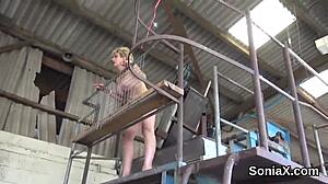 Adulterous British Mature Gill Ellis Displays Her Gigantic Tits With Fetish Appeal