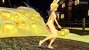 Kagamine Rin Snowman Project Diva Nude Mod