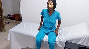 The nurse gets tempted, and the doctor seduces her, exploring her body.