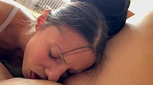 My hot threesome with two slave girls pov