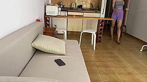 Step sis horny from new ai app? I cum twice on her pussy and ass.