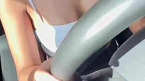 she strips naked in traffic for fun