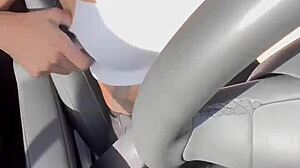 she strips naked in traffic for fun