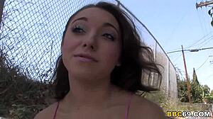 khloe kush takes on an extremely big black cock in hardcore action