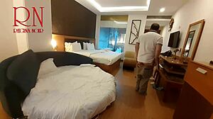 lick the navel and pussy of a beautiful slut, he poured the drink into her navel and drank it