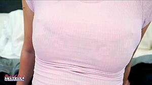 Lovely Skinny Brunette Katie Kingerie Sucks A Juicy Cock And Swallows Cum