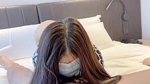 Cuckold affair with car model, bareback fucking her huge tits