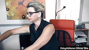 Milf vicky vette in the office