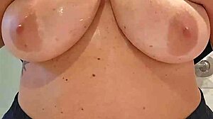 Screamscene - playing with my huge natural tits