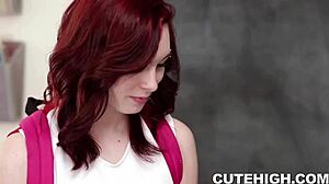 Detailed Punishment Of Wannabe Prom Queen Cheerleader In Garage Scene