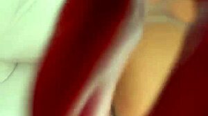 Big booty lightskin contrasts her fat ass with bbc action