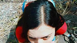 Intense Passionate Blowjob in Open Wilderness