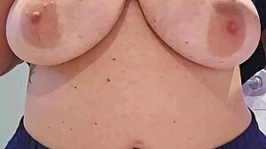 Screamscene - playing with my huge natural tits