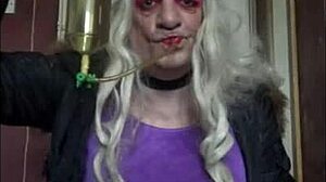 Bisexual crossdresser shares pee taste with lover in public filming