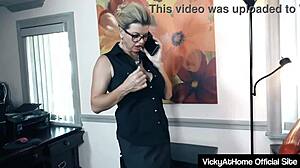 Milf vicky vette in the office