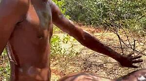 Home made outdoor cream pie with big juicy pussy dripping wet