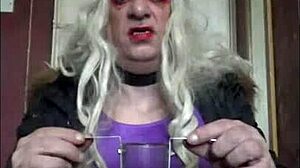 Bisexual crossdresser shares pee taste with lover in public filming