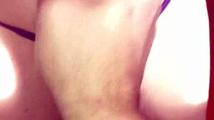 velvet rain 23 being pounded hard with a huge cucumber from behind and dripping with squirt