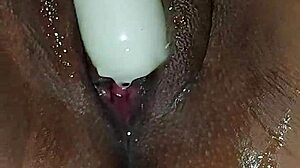 Watch This Slut Masturbate With Her Dildo! She's So Horny And Wet!