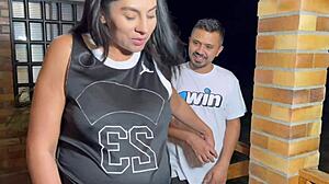 Pregnant Colombian Boxer Deepthroats Trainer Then Fucks Him Roughly Before Olympics in Roleplay Scene