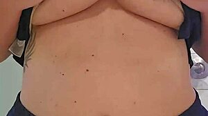 Screamscene - playing with my huge natural tits