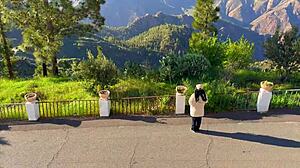 Hot latina girl with big natural ass rides and gets fucked in doggystyle