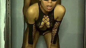 Ebony Babe With Small Tits And Cock