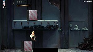 young attractive blonde engages in challenging group game quest part 1 of 3