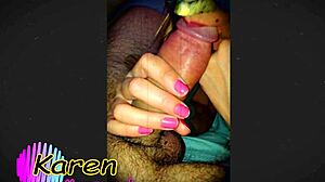 karen is casually sucking dick in this amateur video, using her tongue