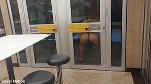 Naked wives at mcdonalds make security beg for sex in drive thru