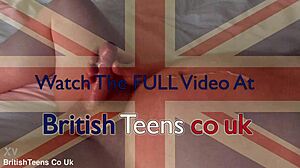 18 Year Old British Hottie Wanks Off Old Guy