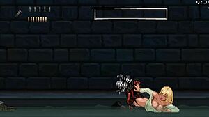 young attractive blonde engages in challenging group game quest part 1 of 3