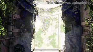 Giant Awakened Statue Roughly Fucks Lara Croft's Tight Ass And Wet Pussy In Ancient Tomb!