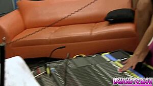 Brylee Remington blows big cock in lingerie