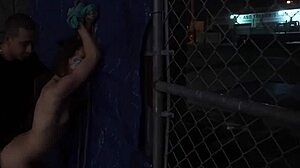 Teen Mirror Dildo Masturbation and Hardcore Doggy Style Rough Outdoor