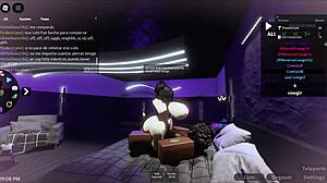 Oh, watch Blanquita get pounded by that massive BBC in the Roblox condo!