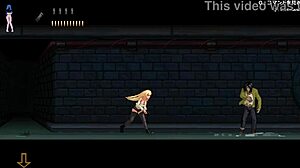 young attractive blonde engages in challenging group game quest part 1 of 3